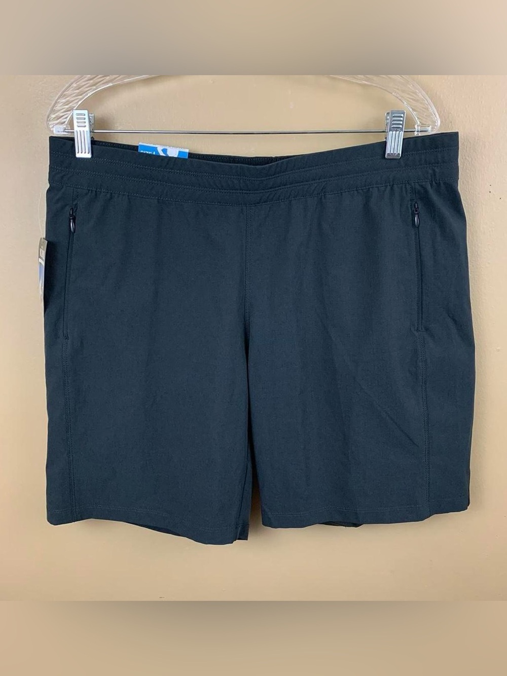 Kuhl Freeflex Shorts Womens Large Gray Pull On Drawstring Outdoor 8" Inseam NWT
